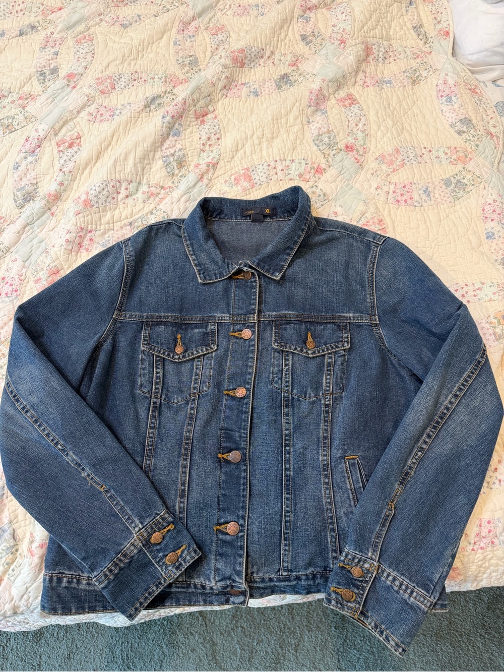 J. Crew Blue Denim Jean Jacket XL